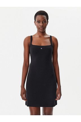 لباس مشکی زنانه بافتنی Calvin Klein - کد 924503016