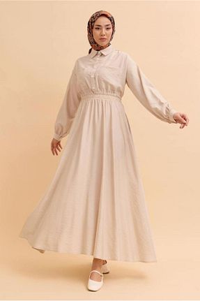 لباس حجاب بژ زنانه رگولار TRENDTESETTÜR - کد 924505372