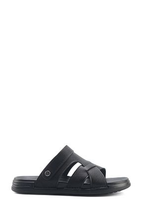 صندل مشکی مردانه پاشنه تخت Polaris - کد 924505301