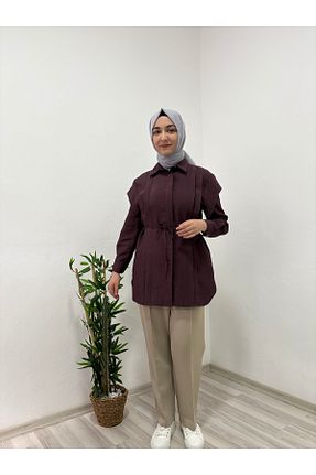 پیراهن حجاب زرشکی زنانه رگولار Marjita - کد 924507402