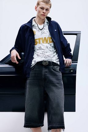شلوار طوسی مردانه پنبه ای Pull & Bear - کد 925085963