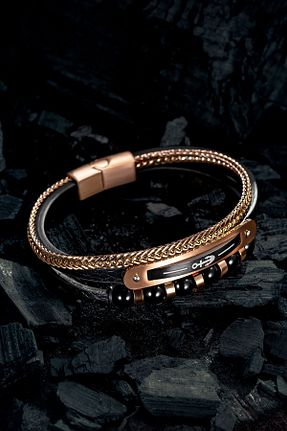 دستبند استیل (فولاد) نارنجی مردانه استیل (فولاد) OSMANLI GÜMÜŞ - کد 924588671