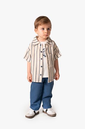 ست نوزادی سرمه ای بچه گانه پنبه ای Jikko Baby - کد 925086174