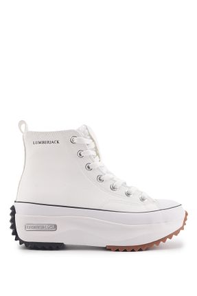 بوت / نیم بوت سفید زنانه چرم مصنوعی Lumberjack - کد 771749603