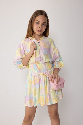 ست بالاتنه و پائین تنه سبز بچه گانه بافتنی Defacto - کد 826142189