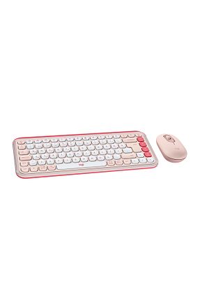 کیبورد صورتی logitech - کد 879846392