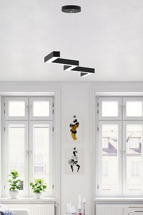 لوستر مشکی آلومینیوم Hegza Lighting - کد 36696991
