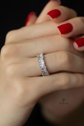 انگشتر نقره زنانه زیرکن By Barun Silver - کد 323949227