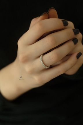 انگشتر نقره زنانه زیرکن By Barun Silver - کد 215518022