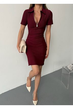 لباس زرشکی زنانه بافتنی BEJNA - کد 924554910