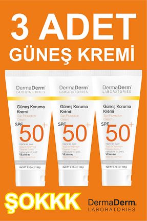 کرم ضد آفتاب صورت SPF 50 + DermaDerm - کد 117669822