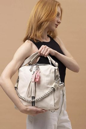 کیف دوشی سفید زنانه Kemo Bags - کد 924576456