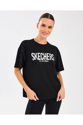 تیشرت اسپرت مشکی زنانه Relaxed Skechers - کد 928768224