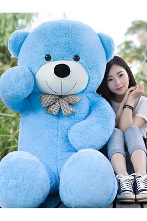 اسباب بازی مخملی آبی بچه گانه 100 cm Pandamkee - کد 804010273