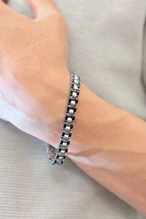 دستبند استیل (فولاد) متالیک مردانه استیل (فولاد) MudeCollection - کد 924619368