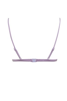 بالاتنه بیکینی بنفش زنانه طرح دار Defacto - کد 835607419