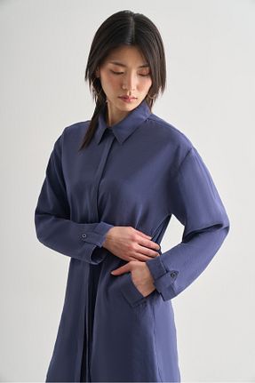 تونیک سرمه ای زنانه بافتنی Mizalle - کد 924611119