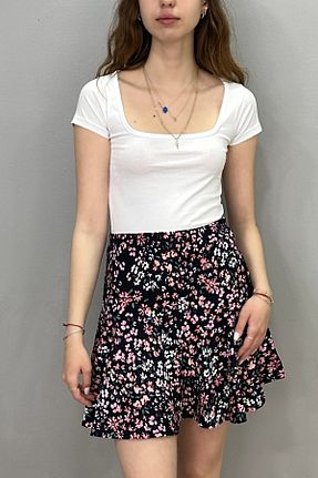 دامن رنگی زنانه مخلوط پلی استر Tam Moda - کد 924601210