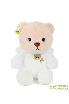 اسباب بازی مخملی سفید بچه گانه 45 cm Pababo - کد 833583627