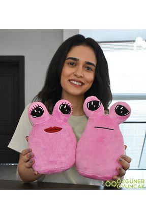 اسباب بازی مخملی صورتی زنانه 25 cm Pababo - کد 847447299