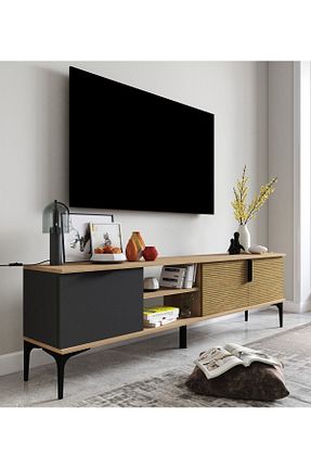میز و پایه تلویزیون زرد Suntalam ALONEX HOME - کد 656035126
