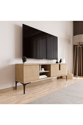 میز و پایه تلویزیون قهوه ای Suntalam ALONEX HOME - کد 784760577