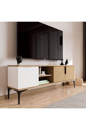 میز و پایه تلویزیون سفید Suntalam ALONEX HOME - کد 784758315