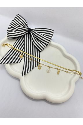 خلخال جواهر زرد زنانه Lucky BE Collection - کد 924632182