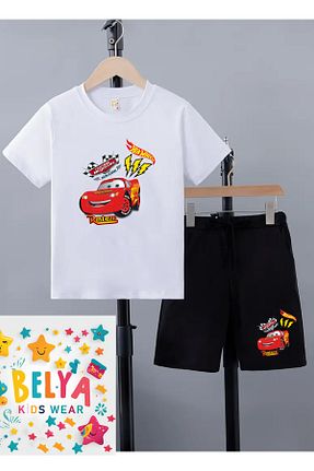 ست بالاتنه و پائین تنه مشکی بچه گانه بافت Belya Kids Wear - کد 848910107