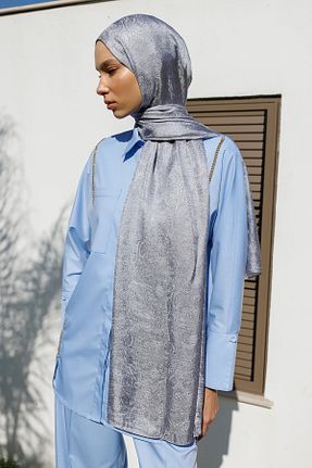 شال طوسی زنانه ویسکون Mooncorn - کد 924636904