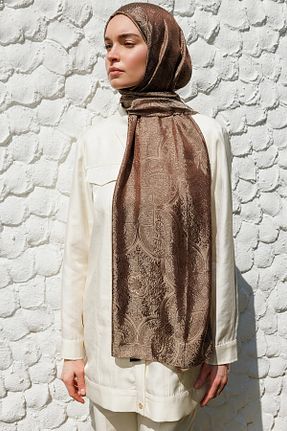 شال قهوه ای زنانه ویسکون Mooncorn - کد 924644281