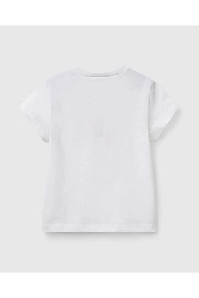 تیشرت سفید بچه گانه رگولار United Colors of Benetton - کد 902805307