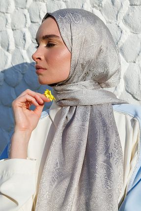 شال طوسی زنانه ویسکون Mooncorn - کد 924639364