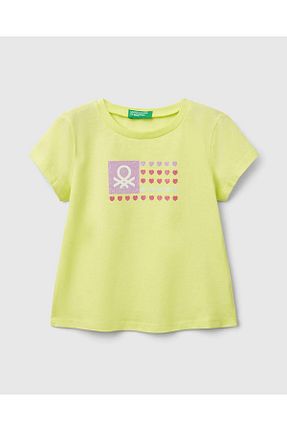 تیشرت زرد بچه گانه رگولار United Colors of Benetton - کد 904063994