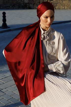 شال زرشکی زنانه Mooncorn - کد 927971561