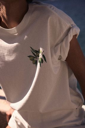 بادی سفید زنانه یقه دوچرخه H&M - کد 925297798