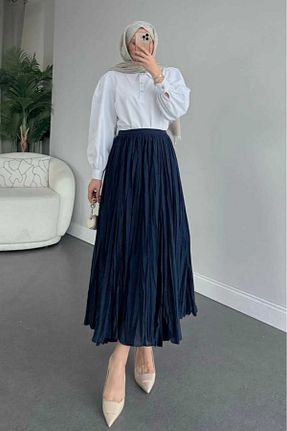 دامن سرمه ای زنانه بافتنی Birru Butik - کد 904876515