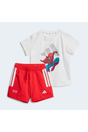 ست بالاتنه و پائین تنه سفید بچه گانه پنبه ای adidas - کد 887275776
