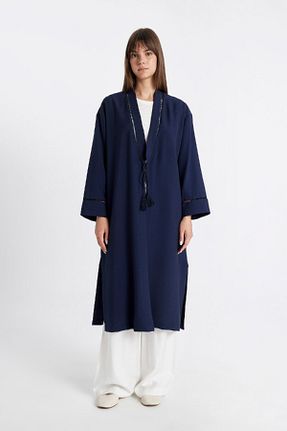 کیمونو و کافتان سرمه ای زنانه پلی آمید Defacto - کد 838100242