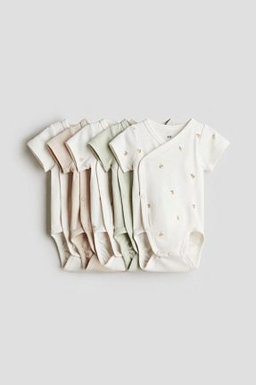بادی سبز بچه گانه یقه دوچرخه H&M - کد 924653900