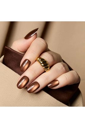 ناخن مصنوعی و اکسسوری قهوه ای Lesley - کد 925298576