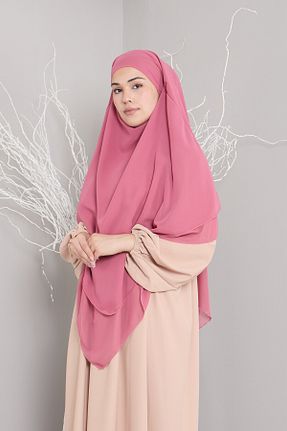 روسری صورتی شیفون Mihrisina collection - کد 924660921