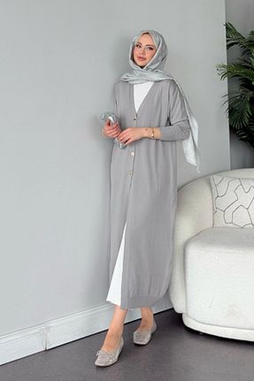 رویه حجاب طوسی زنانه رگولار HAZA MODA - کد 924667253