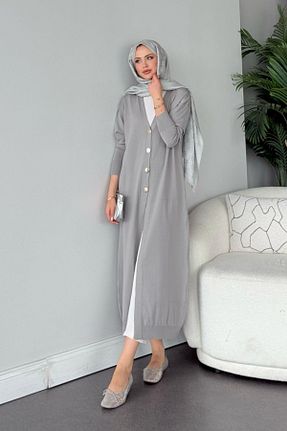 رویه حجاب طوسی زنانه رگولار HAZA MODA - کد 924667253