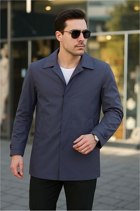 ترنچکت طوسی مردانه پلی استر gm giyimarket - کد 925301139