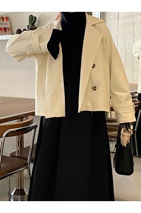 ترنچکت بژ زنانه آستر دار MOKİTA DESIGN - کد 925832041