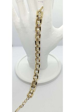 دستبند استیل (فولاد) طلائی استیل (فولاد) ndjewelry - کد 924680272