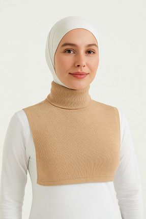 بادی حجاب بژ زنانه پنبه ای mirach - کد 827870954