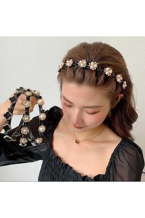تاج قهوه ای زنانه مروارید EliraToka - کد 833266705