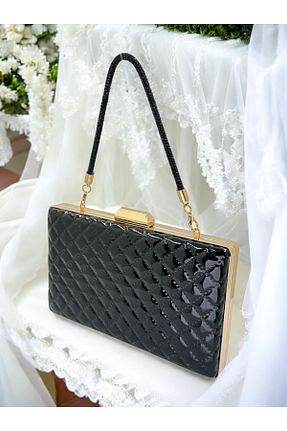 کیف مجلسی مشکی زنانه چرم لاکی Biçanta - کد 924683887
